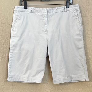 Talbots Gray Bermuda Shorts Size 10